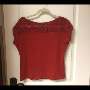 Ralph Lauren Crochet/Cotton Top